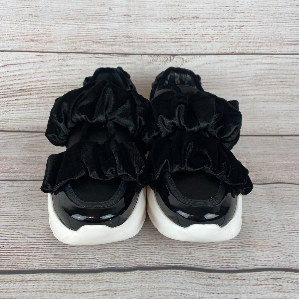 Kate Spade Scrunchie Womens Sz 6M Sneakers Black Velour - Picture 4 of 11